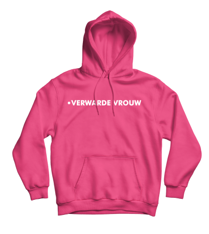 verwarde vrouw hoodie magenta