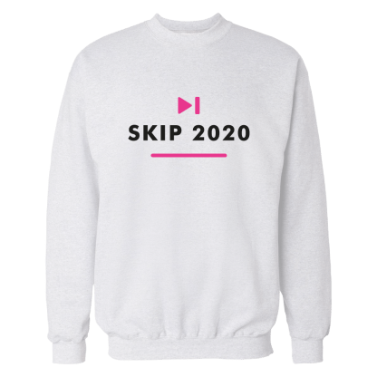 skip 2020 sweatshirt white