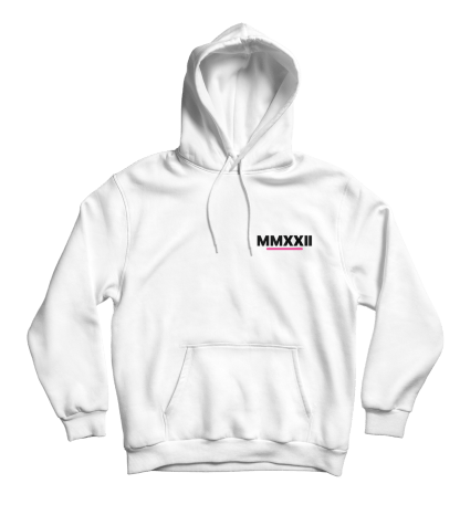 mmxxii hoodie subtle white
