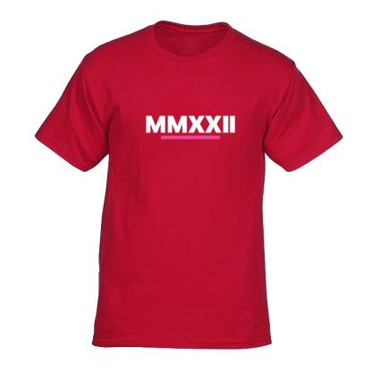 mmxxii shirt red