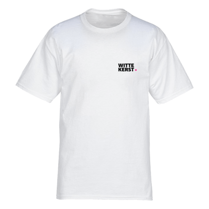 Witte kerst t-shirt - wit 1 Witte kerst t-shirt - wit