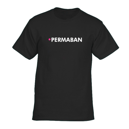 permaban tshirt zwart