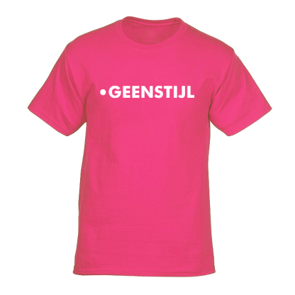 geenstijl t shirt magenta