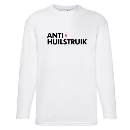 anti huilstruik longsleeve wit