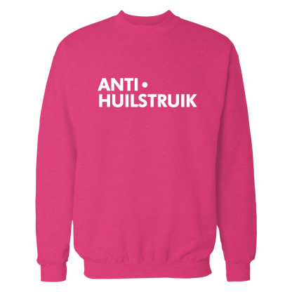 anti huilstruik sweatshirt magenta