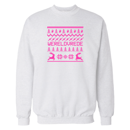 Wereldvrede sweatshirt - wit