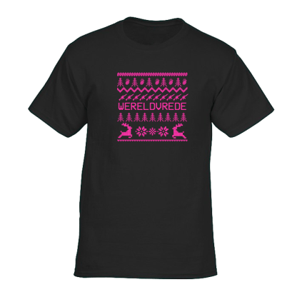 wereldvrede tshirt zwart