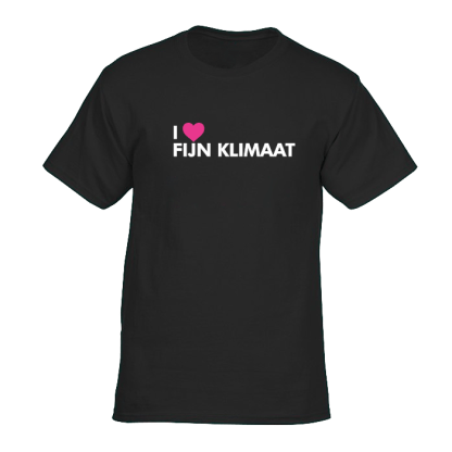 i love fijn klimaat shirt black