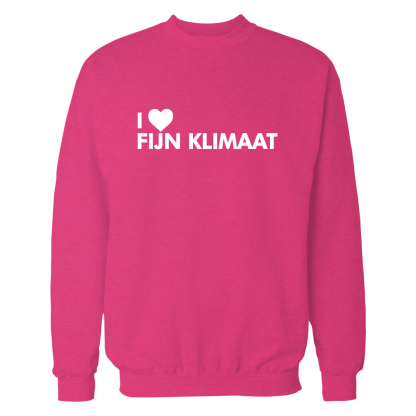 i love fijn klimaat sweatshirt magenra